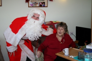 Yvonne meets Santa